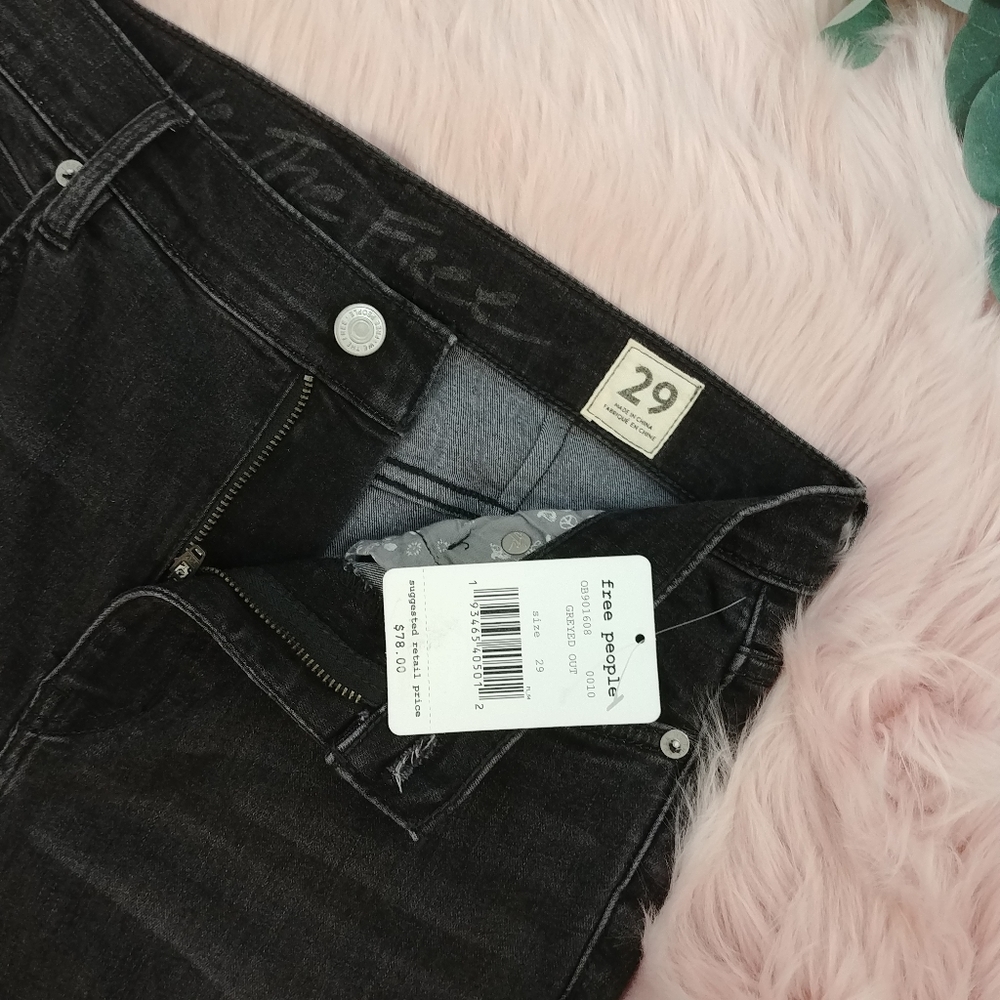 Free People Women's Sunny Mid-rise Skinny Jeans - Picture 6 of 8